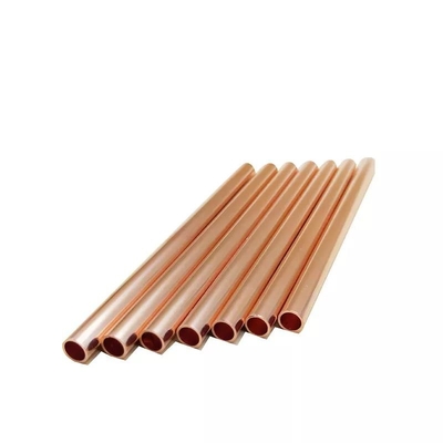 2mm-914mm ASTM B111 أنابيب النحاس النقي مع التوصيل الكهربائي الجيد