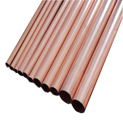 2mm-914mm ASTM B111 أنابيب النحاس النقي مع التوصيل الكهربائي الجيد
