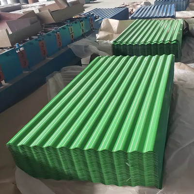 4 * 8 قدم رال ملصق بالألوان المموجة الصلب المغلف للأسقف